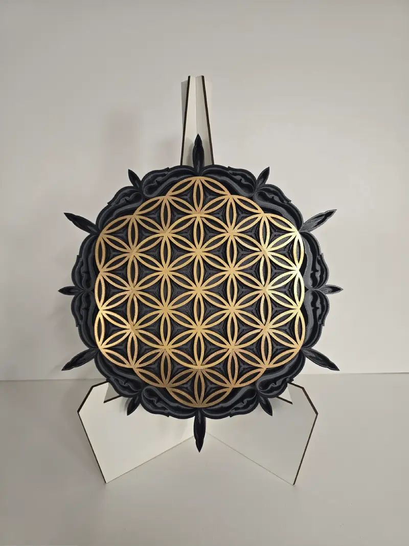 7 Layer Laser Cut Sacred Geometry Wall Art – NCLL2