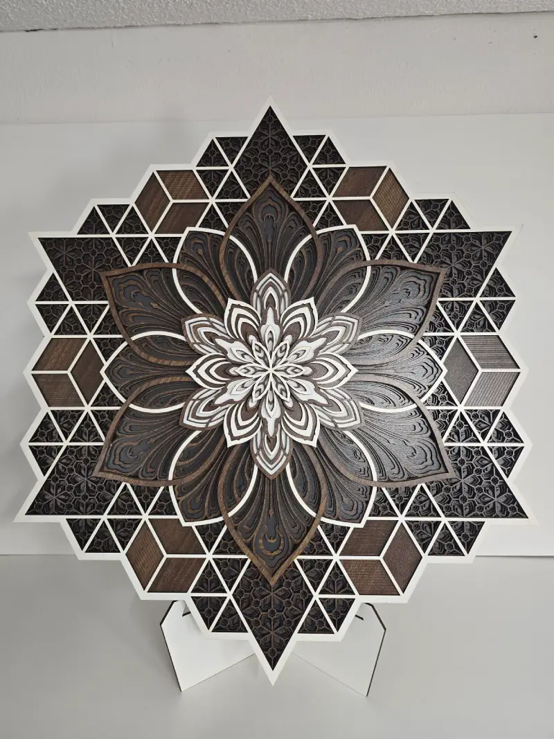 9 Layer Laser Cut Sacred Geometry Wall Art – NCLL13