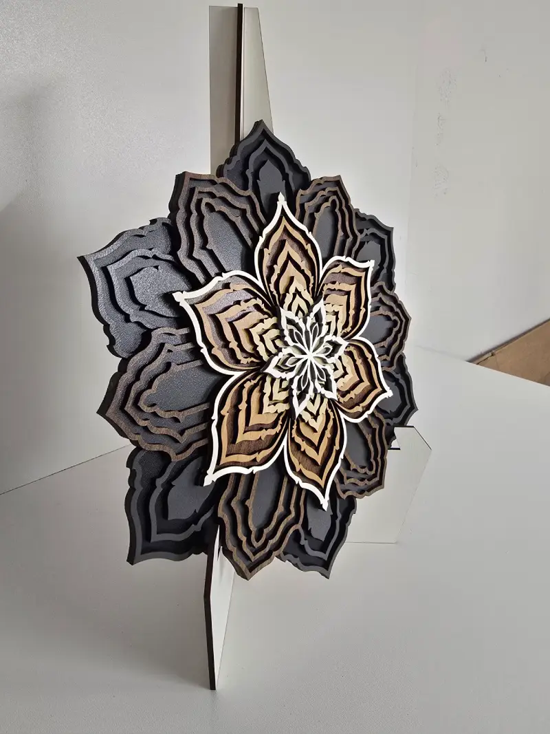 9 Layer Laser Cut Sacred Geometry Wall Art – NCLL16 - Image 3