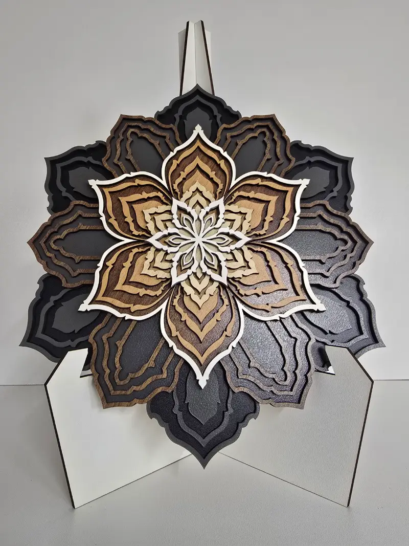9 Layer Laser Cut Sacred Geometry Wall Art – NCLL16