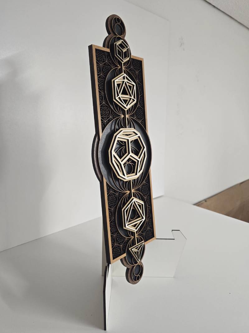 5 Layer Laser Cut Sacred Geometry Wall Art – NCLL8 - Image 2