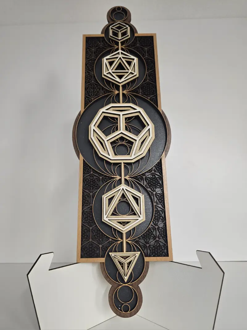 5 Layer Laser Cut Sacred Geometry Wall Art – NCLL8